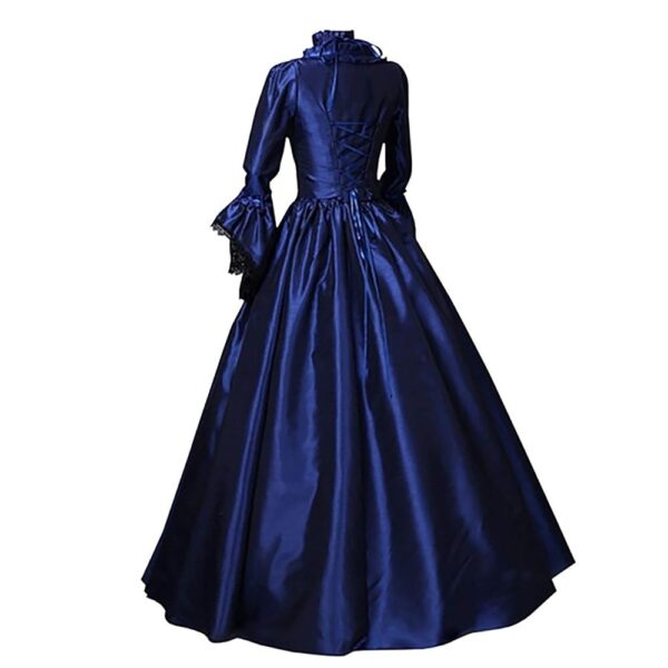 Damen Rokoko Ballkleid - Gothic Mittelalterkleid im Renaissance-Stil, viktorianisch, irisch, retro, vintage, mit Schnürung für Halloween, Partys, als Königin oder Prinzessin