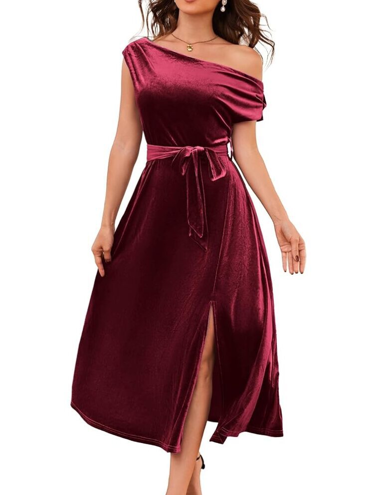 Elegantes Einfarbiges A-Linien Samtkleid für Damen von GRACE KARIN – Ideal für Cocktails und Hochzeiten