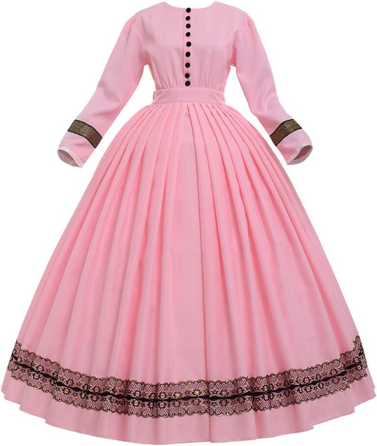 GRACEART Damen Kleid im viktorianischen Stil der 1860er Jahre - Rokoko Party Kostüm