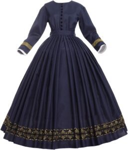GRACEART Damen Rokoko Kostüm Kleid im viktorianischen Stil der 1860er Jahre für Partys