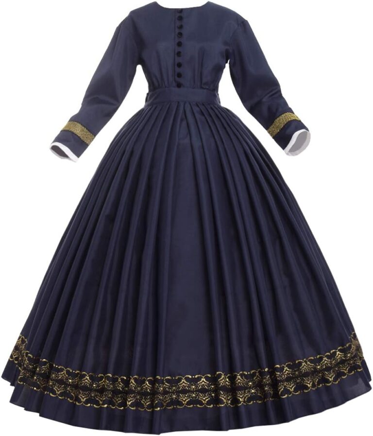 GRACEART Damen Rokoko Kostüm Kleid im viktorianischen Stil der 1860er Jahre für Partys