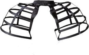 Linghe Damen Petticoat im viktorianischen Stil mit Bustle und Hoop-Rock