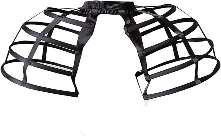 Linghe Damen Petticoat im viktorianischen Stil mit Bustle und Hoop-Rock