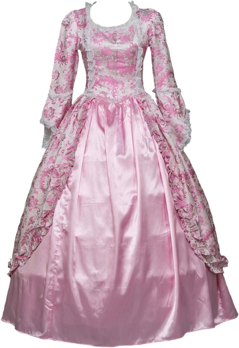 Rokoko Ballkleid für Frauen des 18. Jahrhunderts – Lange Gothic-Viktorianische Kleider für Maskenbälle