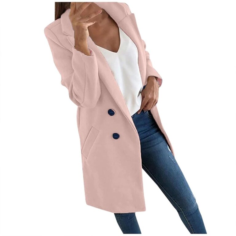 Woll-Trenchcoat für Damen – eleganter, langer Wintermantel mit Umlegekragen, schlanker Tweed-Jacke, langärmelig, warmer Windbreaker für den Winter