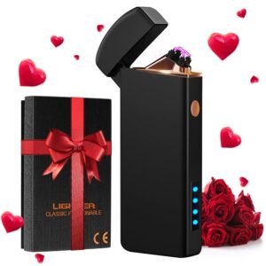 Coquimbo Elektrisches Lichtbogen-Feuerzeug für Männer - Ideal als Valentinstags- oder Jahrestagsgeschenk für Papa, USB-aufladbar mit Batterieanzeige und winddicht