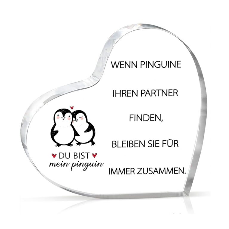 FANAOREN Valentinstag-Geschenk für Ihn und Sie – Gravierte Acrylplakette mit 'Ich Liebe Dich' – Hochzeitsgeschenke für Frauen und Männer, Partnergeschenke, Geschenke für Paare,...