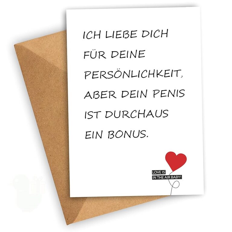 Freche Valentinstagskarte für ihn | Originelles Geschenk zum Jahrestag | Lustige, unhöfliche Geburtstags- oder Valentinskarte für Ehemann, Freund, Verlobten, Partner und Geliebte