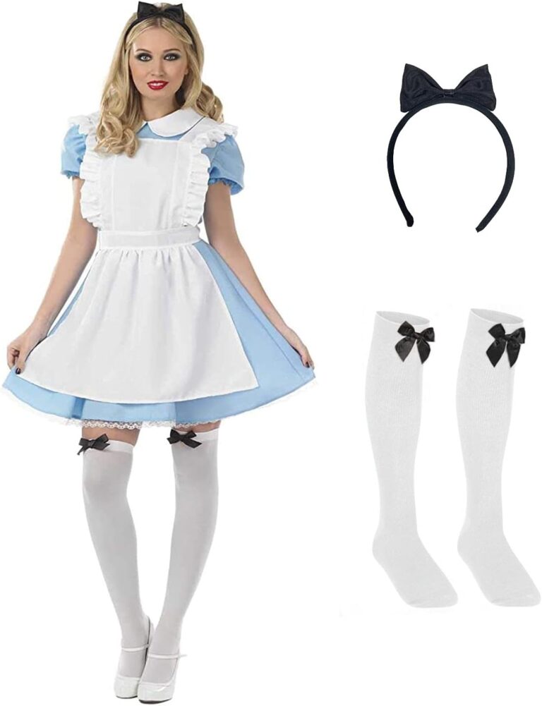 Fun Shack Alice-Kostüm für Erwachsene - Alice-Kleid aus Buchfigur-Kostümen zum Weltbuchtag