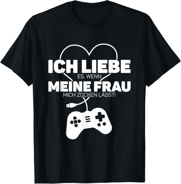 Geschenk für Männer: T-Shirt zum Jahrestag - Ich liebe meine Frau