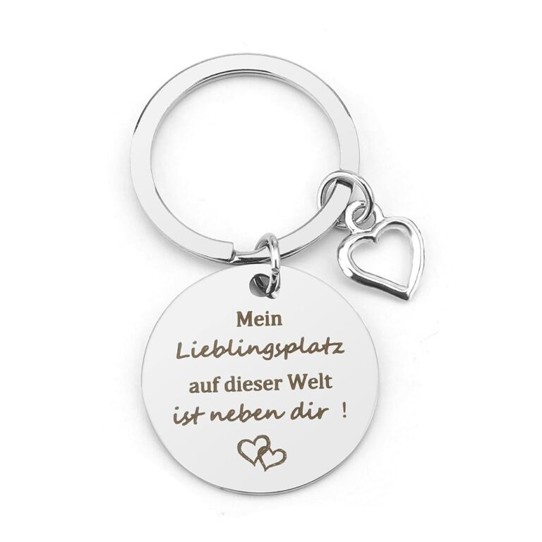 Gravierte Schlüsselanhänger für Valentinstag: Sinnvolle Geschenke für Paare zu Jahrestagen, Weihnachten, Hochzeitstagen – für Ihn, Sie, Ehemann, Ehefrau, Freundin und Freund