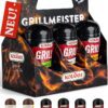 KOTÁNYI Grillgewürze Geschenkset - 6er Träger - Ideales Geschenk für Männer - Gewürz- und Grillzubehör für jedes BBQ - Inkl. Magic Dust - [Perfekt als Geburtstagsgeschenk für
