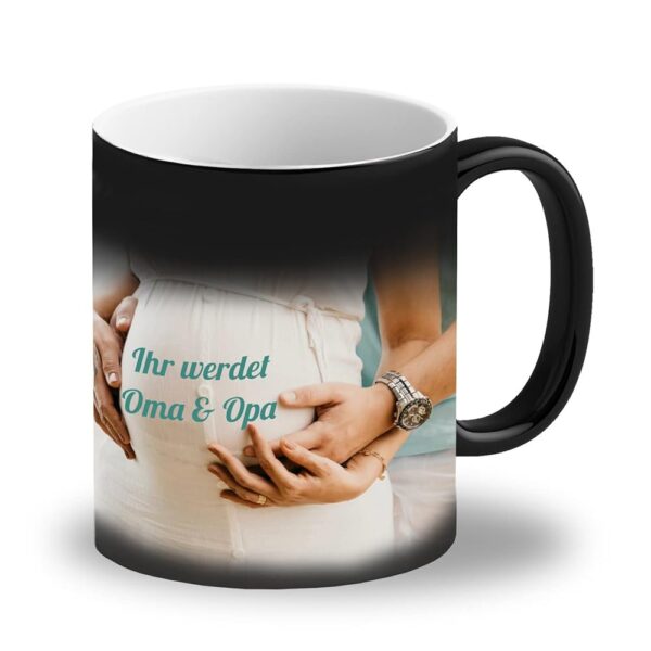 LOOXIS Individuelle Zaubertasse mit Foto und Text – Farbwechselnde Magic Mug, 325ml Keramik mit Thermobeschichtung – Perfekte Geschenkidee für Männer und Frauen