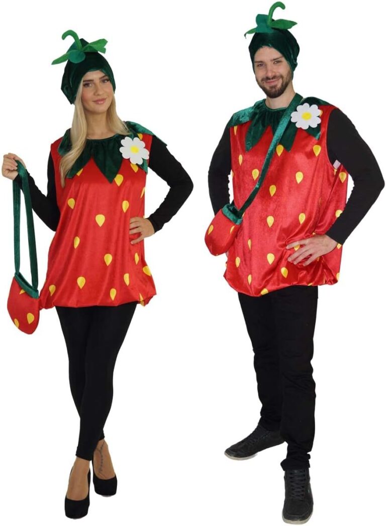 MAYLYNN Erdbeerkostüm für Männer - Faschingskostüm im XXL-Format