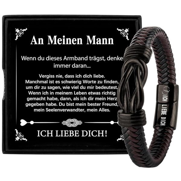 Merclix Valentinstagsgeschenke für Männer: Armband, Geburtstagsgeschenke, Ich Liebe Dich Geschenke, Jahrestagsgeschenke für ihn, Geschenkideen für Freund, Ehemann und Mann
