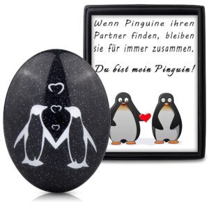 Rebundex Pinguin Geschenk zum Jahrestag für Ihn und Sie – Partnergeschenke, Pärchen Geschenke, Hochzeitstagsgeschenk, Hochzeitsgeschenk und Ornamente