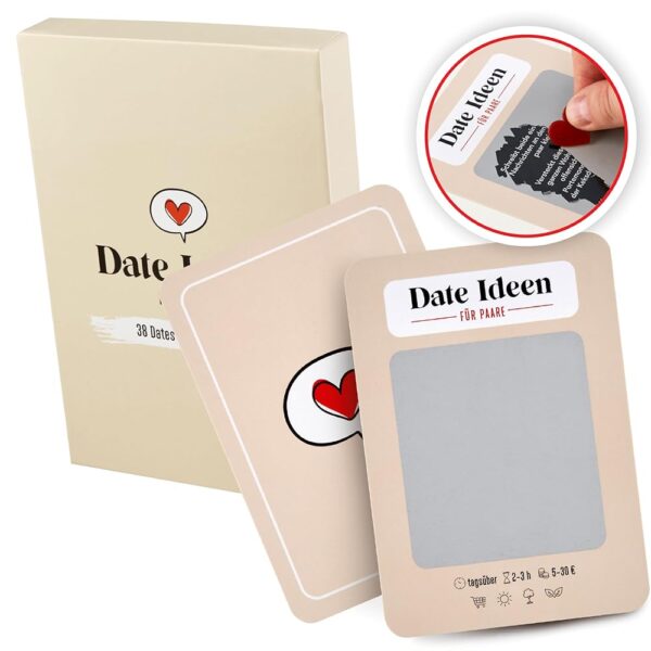 Romantische Date-Ideen für Paare | Rubbelkarten für Erwachsene | Bucket List für Liebespaare | Jahrestagsgeschenk für ihn und sie | Geschenke für Paare zu Valentinstag oder...