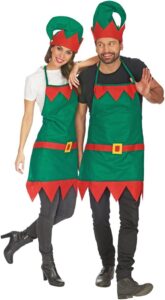 Wichtel Kostüm mit Schürze und Mütze - Fantastische Verkleidung für Zwerge oder Elfen für Damen und Herren