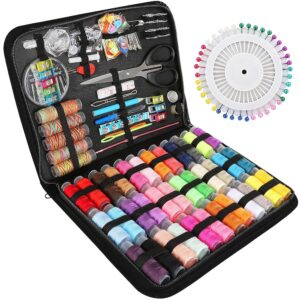 „AN HUI MING Nähkästchen – Nähset mit 226 Zubehörteilen, inklusive Nähgarn und Zubehör für Nähmaschinen, ideal für Kinder“