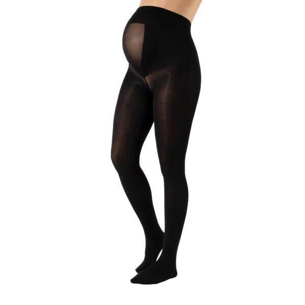 CALZITALY Mikrofaser Umstandsstrumpfhose - Blickdicht für die Schwangerschaft | Größen S bis 4XL | 100 DEN | Hergestellt in Italien