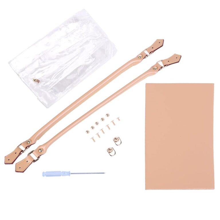 Csnbfiop Transparente PVC Tragetasche, Handtaschen Bastelset, Tote Tasche für die Handarbeit, Set für die Herstellung von handgemachten Geschenktüten, Bastelzubehör und...