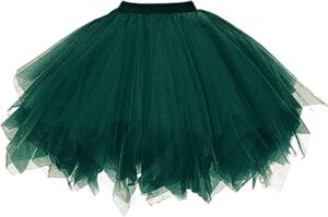 Dressever Damen Tüllrock im 50er Rockabilly Stil – Retro Petticoat Tutu für Ballet, Cosplay und Abendveranstaltungen