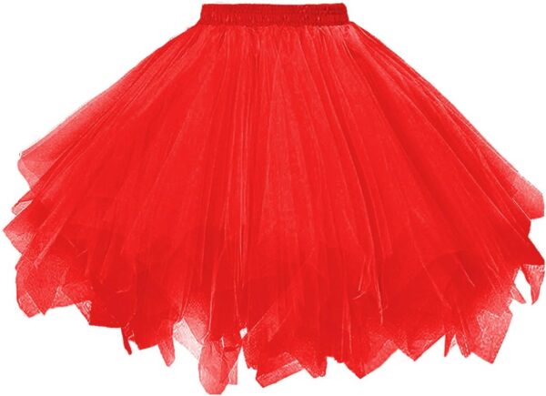 Dressever Damen Tüllrock im 50er Rockabilly Stil – Retro Petticoat Tutu für Ballet, Cosplay und Abendveranstaltungen