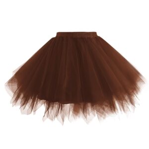 Hanpceirs Damen Vintage Petticoat Rock im 1950er Jahre Stil - Tüll Ballett Bubble Tutu