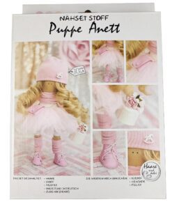 Nähset für selbstgemachte Puppen, 30 cm, DIY Bastelset zum Puppen Nähen, kreative Geschenkidee für Schneider und Bastler (Anett)