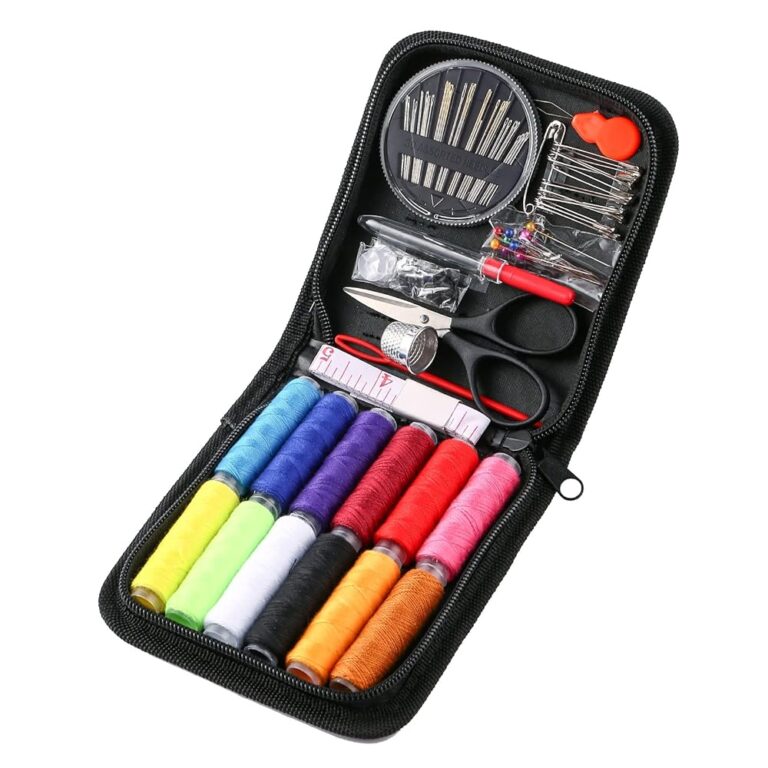 RFWIN Tragbares Nähset mit 72 Zubehörteilen – Nadel- und Fadenset für Anfänger, Kinder und Erwachsene, ideal für Zuhause und Notfälle