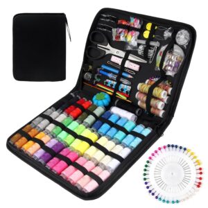 RYAN Nähset mit 226 Teilen – Nähmaschinenzubehör für Anfänger und Erwachsene, inklusive Nähgarn, Nadeln, Schere und Knöpfen für die Grundausstattung zu Hause