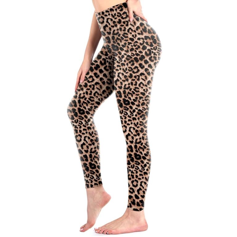 Sanpetix Damen Leggings mit Hoher Taille – Dehnbare Fitnesshose für Frauen