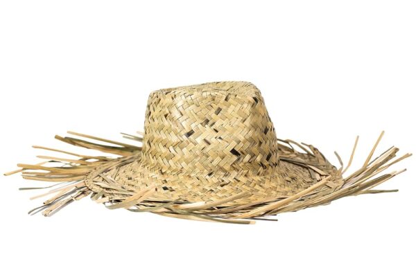 Trendario Geflochtener Strohhut für Herren und Damen, ausgefranst, perfekter Sommerhut für Strand, Garten und Urlaub - Hawaii Hut für sonnige Tage