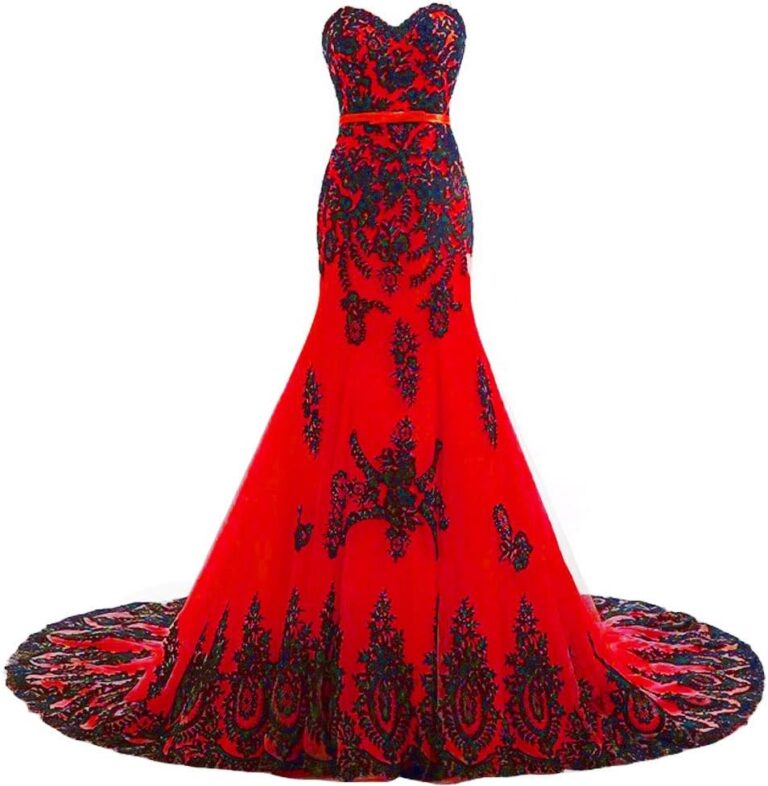 Lemai Meerjungfrau Hochzeitskleid mit Tüll & Goldspitze – Traumhaft elegant!