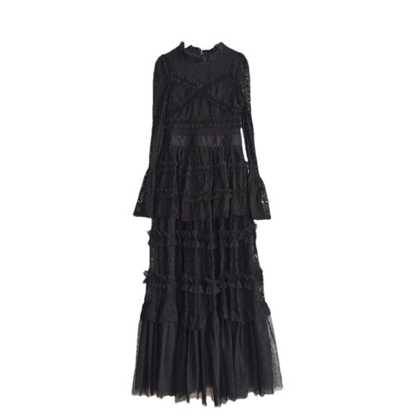 Pulcykp Damenkleid mit Rüschen – Elegantes Abend- und Hochzeitskleid