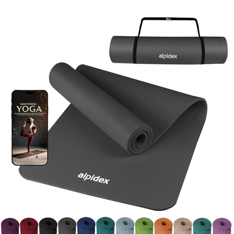 ALPIDEX Yoga Matte 183x60 cm – Rutschfest, Hautfreundlich & Phthalatfrei