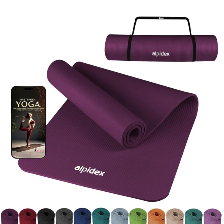 ALPIDEX Yoga Matte 183x60 cm – Rutschfest, Phthalatfrei & Hautfreundlich
