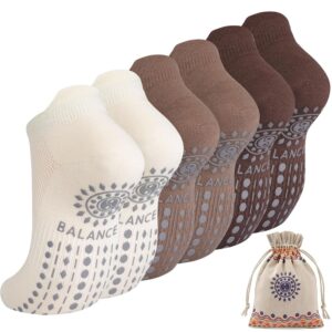 ILovDaisy Pilates Yoga Socken Damen – Rutschfeste Antirutschsocken 39-42