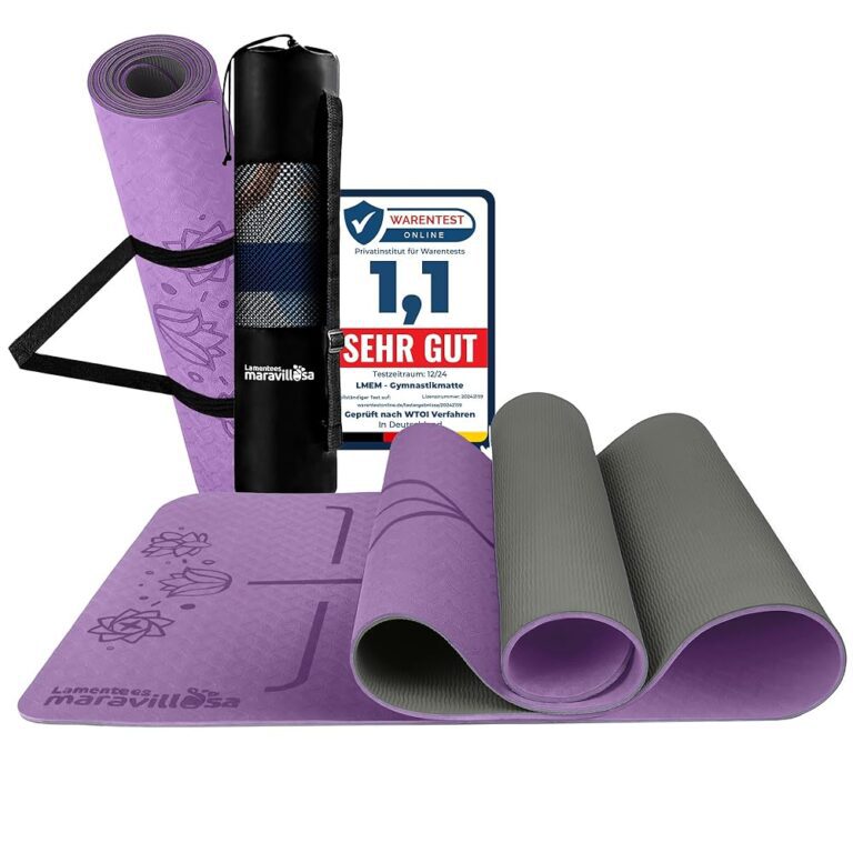 LA MENTE ES MARAVILLOSA: Rutschfeste Yogamatte mit Tasche & E-Book