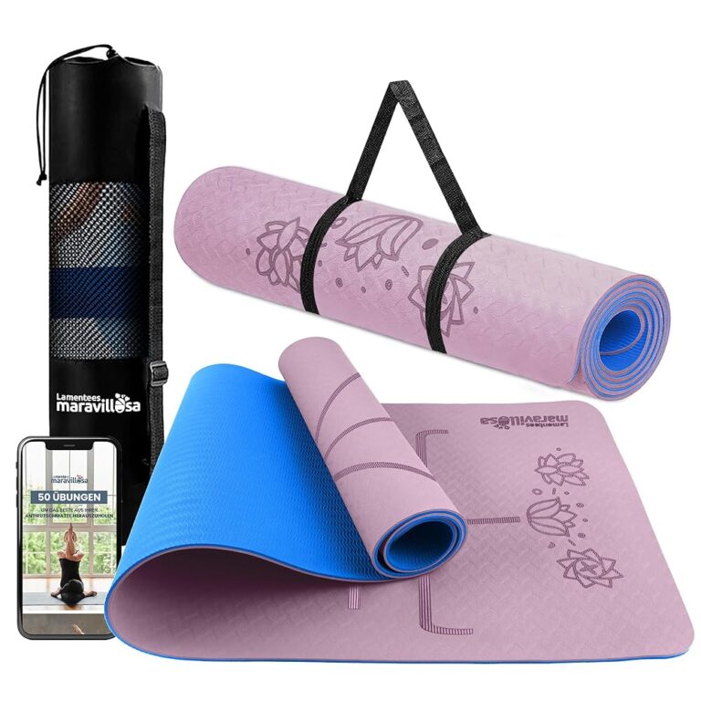 LA MENTE ES MARAVILLOSA - Rutschfeste Yogamatte mit Tragegurt & E-Book