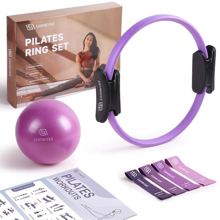 LIONSCOOL Pilates Ring Set – Premium Magic Circle & Zubehör für effektives Training