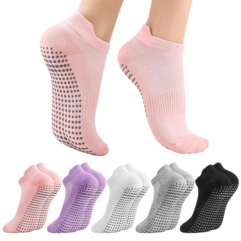 Utensilsto Yoga Socken für Damen – Rutschfest, 5 Paar, 37-40, Pilates & Fitness