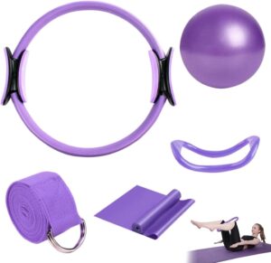 XEERUN Pilates Ring Set – Essentials Kit für Frauen mit rutschfesten Griffen