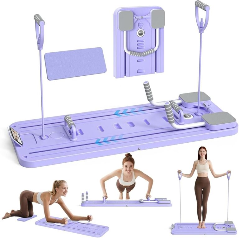 Yapasopu 4-in-1 Pilates Reformer – Zusammenklappbares Ganzkörpergerät für Zuhause
