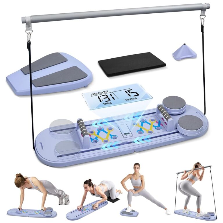 Yapasopu 5 in 1 Pilates Reformer für Zuhause – Faltbares Bauchbrett & Muskeltrainer