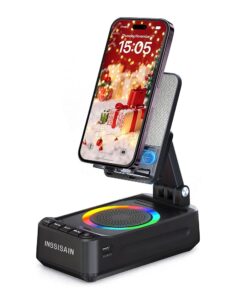 Geschenke für Männer: Bluetooth Lautsprecher mit Induktionsmodus (Schwarz)