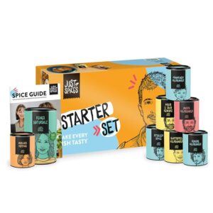 Just Spices Starter Set – 8 Gewürze & Spice Guide für Kochinspiration