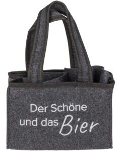 Out of the Blue Flaschen-Tragetasche für 6 Bierflaschen – Grau