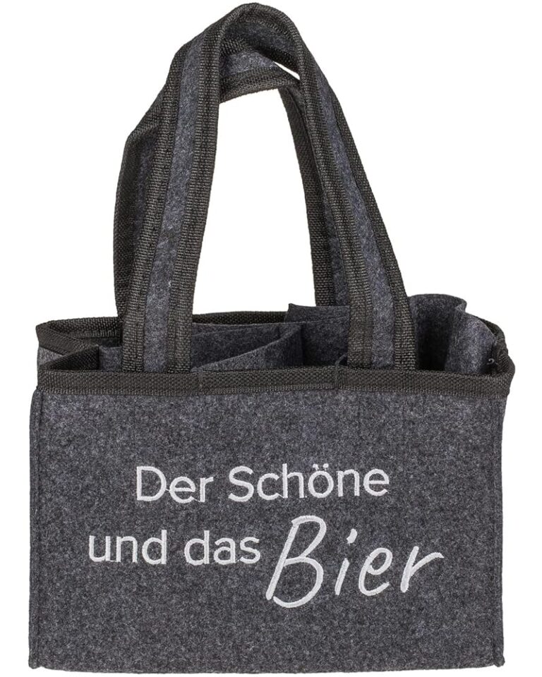 Out of the Blue Flaschen-Tragetasche für 6 Bierflaschen – Grau