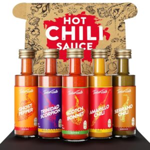TIMBER TASTE Chili Sauce Set | Exotische Hot Sauce Geschenkidee